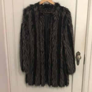 Faux fur coat